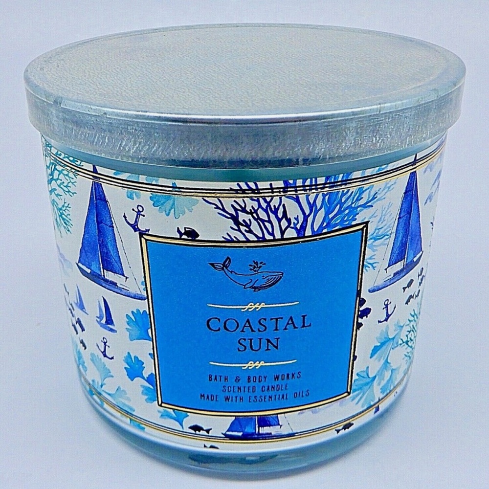 Bath and Body Works Coastal Sun 3 wick candle